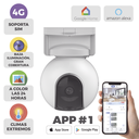 Ezviz Cámara de Batería Recargable 4G Compatible con Panel Solar / Seguimiento Inteligente / Visión Nocturna a Color / Detección humana / Exterior Con Protección IP65