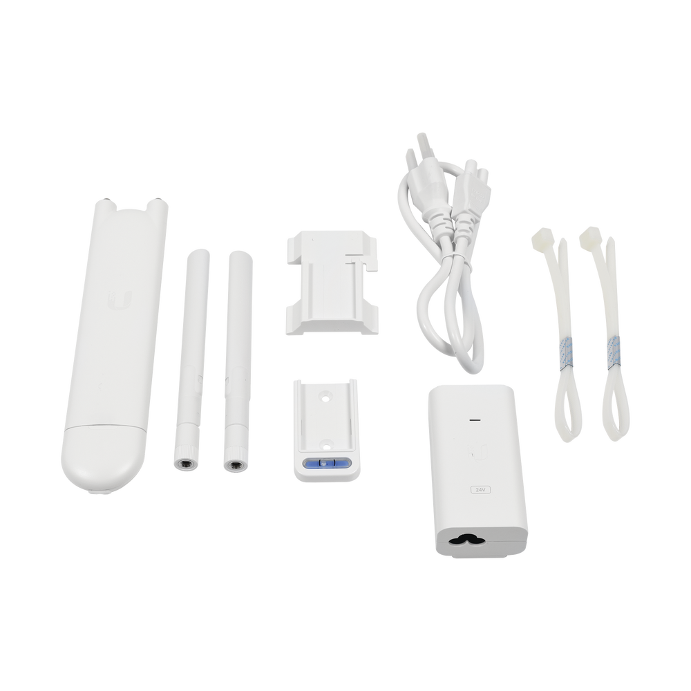 Access Point UniFi MESH para exterior 802.11ac doble banda 2.4/5 GHz, MIMO 2x2, antenas desmontables, hasta 1167 Mbps