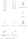 Access Point UniFi MESH para exterior 802.11ac doble banda 2.4/5 GHz, MIMO 2x2, antenas desmontables, hasta 1167 Mbps