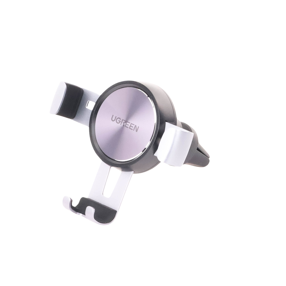 Soporte de Celular para Automóvil en Rendija de Ventilación / Sistema de Gravedad / Rotación de 360° /Ángulo Múltiple / Almohadillas de Goma Antideslizantes / Amplia Compatibilidad con dispositivos de 4'' a 7'' / Color Negro