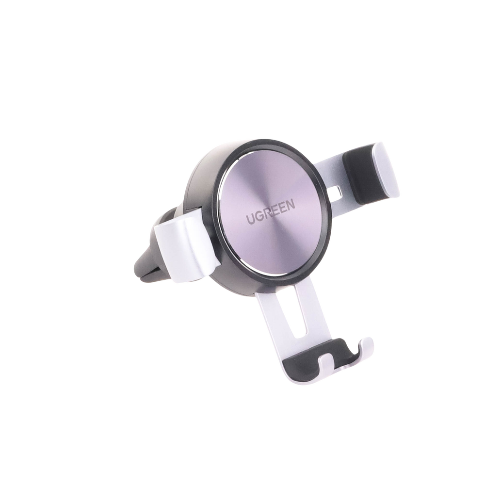 Soporte de Celular para Automóvil en Rendija de Ventilación / Sistema de Gravedad / Rotación de 360° /Ángulo Múltiple / Almohadillas de Goma Antideslizantes / Amplia Compatibilidad con dispositivos de 4'' a 7'' / Color Negro