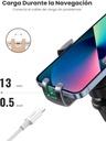 Soporte de Celular para Automóvil en Rendija de Ventilación / Sistema de Gravedad / Rotación de 360° /Ángulo Múltiple / Almohadillas de Goma Antideslizantes / Amplia Compatibilidad con dispositivos de 4'' a 7'' / Color Negro