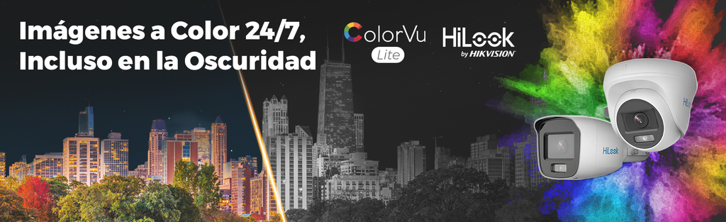 HIKVISION ColorVu] AUDIO POR COAXITRON / Turret TURBOHD 1080p / Imagen a Color 24/7 / Lente 2.8 mm / Luz Blanca 20 mts / Uso Interior / Policarbonato
