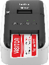 Impresora de etiquetas Brother QL800, térmica directa, USB, imprime etiquetas de papel de hasta 2.4 pulgadas de ancho y hasta 93 etiquetas/minuto