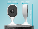 DAHUA DH-C3A - Cámara WiFi IP Cubo de 3MP con IA avanzada para detección de humanos y mascotas. Equipado con WiFi 6, emparejamiento por Bluetooth, audio bidireccional, visión nocturna IR de 10m, compresión H.265 y alarma de sonido
