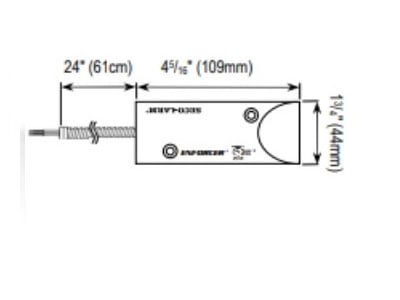 Sensor Magnético de Cortina Metalico NC