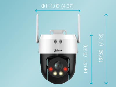 Dahua Cámara IP PT WiFi 2Mpx, Full Color, disuasión activa, audio bidireccional