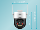 Dahua Cámara IP PT WiFi 2Mpx, Full Color, disuasión activa, audio bidireccional