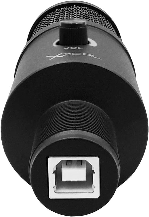 Xzeal Micrófono Gamer USB Filtro Anti-pop, Tripie Incluido, Color Negro