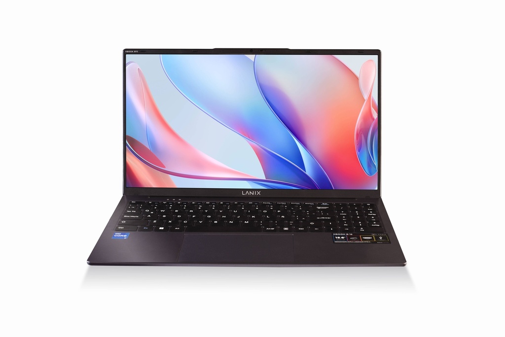 LANIX XBOOK 15.6 LED, resolución 1920 x 1080, Intel Core i3-1215U, RAM 8 GB DDR4. SSD 500 GB.Cámara Web 2.0 MP. Bateria Li-Po de 4500mAh de 11.4 V