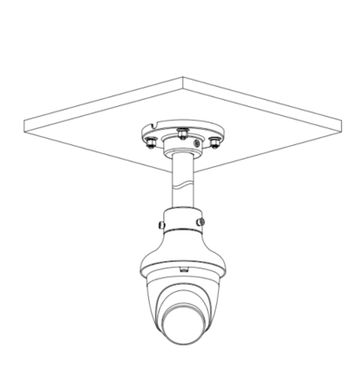 Dahua Cámara Domo IP 4 Mpx  Iluminador Dual  WizSense Micrófono