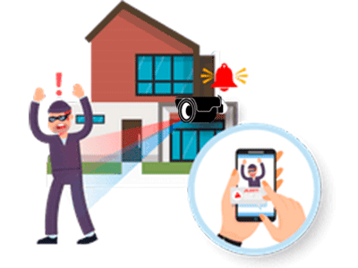 Cámara IP Domo de 8 Megapíxeles / TiOC / Disuasión Activa / Lente Motorizado
