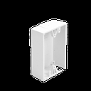Caja trasera de montaje color blanco para Estaciones de Parada STOPPER