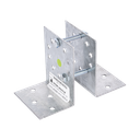 Base Multiposición para postes de paso o esquina en cercos electricos 100% Acero galvanizado
