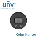 Uniview Cámara IP Mini Bullet Ultra265 / 4mp Lente Fijo De 2.8mm / 12vdc & Poe / Ranura MicroSD / Micrófono Y Bocina Embebidos / WDR 120db / Ip67 / 30m Ir / Analíticas Human Body Detection / Colorhunter (Serie Easy)