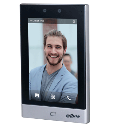Dahua Control de Acceso con Reconocimiento Facial / Pantalla Touch de 7 Pulgadas / Cámara de 2 MP / Conexión WiFi / 50,000 Usuarios / 50,00 Rostros / 50,000 Passwords / 100,000 Registros