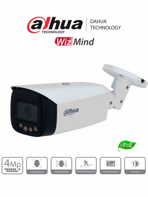 Camara IP Bullet 4 Mpx Full Color Motorizado