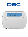 DSC Teclado Cableado LCD Alfanumérico de 32 caracteres admite 128 zonas inalámbricas compatible con NEO