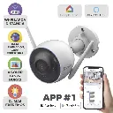 Ezviz Cámara Bala WiFi / 5MP (3K) / Detección humana / Detección de Vehículo / Sirena / Luz Parpadeante / Visión a color 24/7 / Micro SD / Exterior