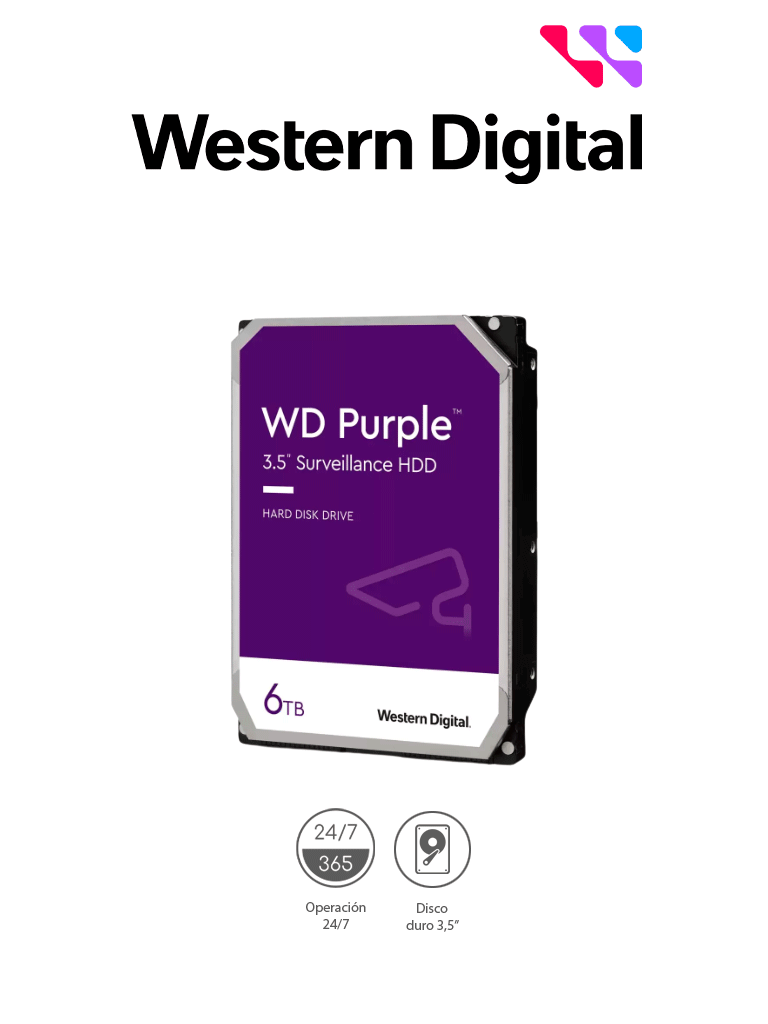 WD Disco Duro de 6TB Purple V2