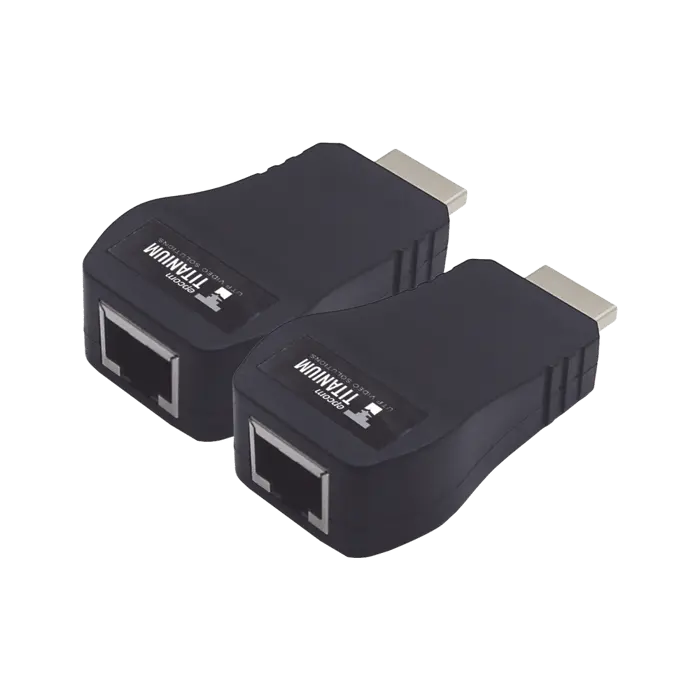Titanium Kit Extensor 25m convertidor Señal HDMI a UTP