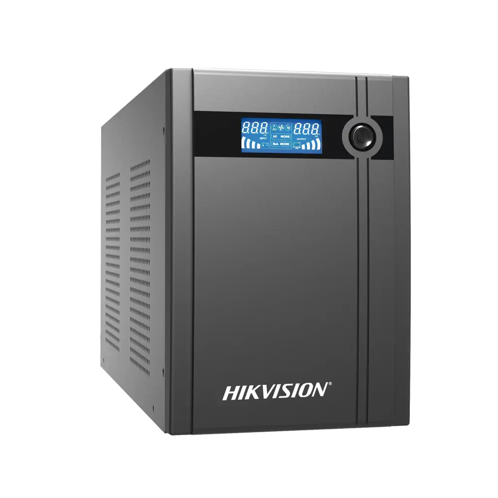 Hikvision UPS 3,000VA / 1800W / Pantalla LCD / Protección Contra Sobrecarga y Descarga / Entrada y Salida 120 VCA / 6 Tomas NEMA 5-15R (Todos con Respaldo)