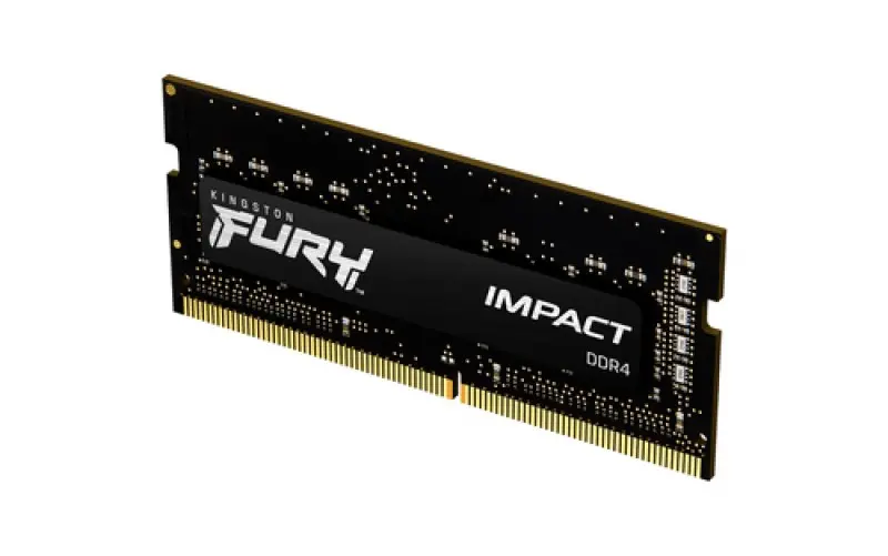 Kingston Memoria Ram Sodimm Para Laptop Fury Impact 8gb,3200mhz, Ddr4, Cl20, Negro.