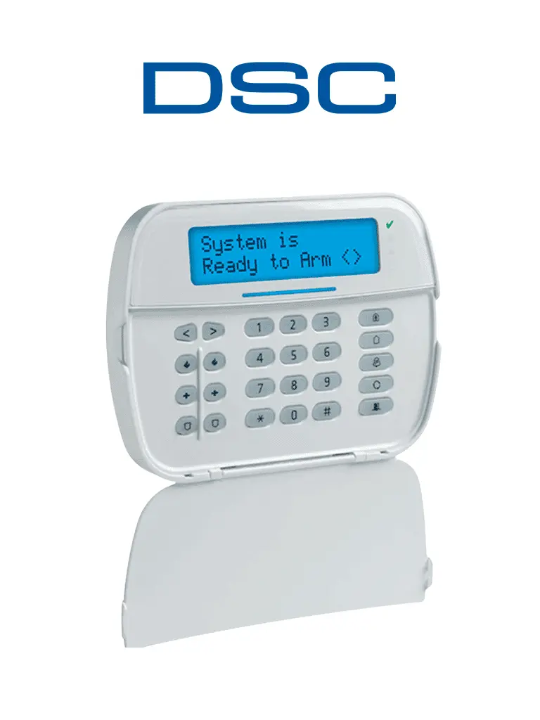 DSC Teclado Cableado LCD Alfanumérico con Transceptor inalámbrico integrado de 32 caracteres admite 128 zonas compatible con NEO