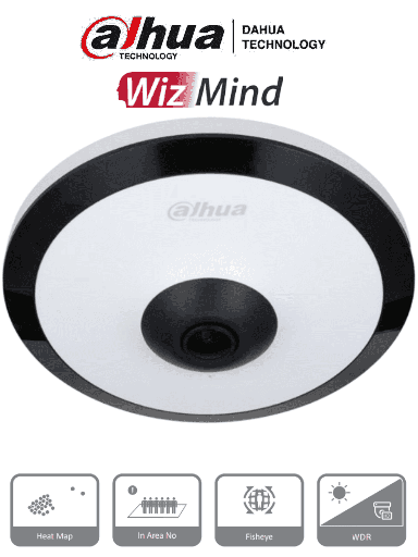 [DH-IPC-EW5541N-AS] Cámara IP FishEye 5Mpx WizMind IR 10Mts Micrófono
