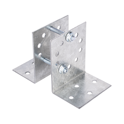 [BASESYSPOST-R2] Base Multiposición para postes de paso o esquina en cercos electricos 100% Acero galvanizado