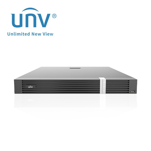 [NVR302-32E2-IQ] Uniview NVR 12mp, 32ch Capacidad De 2 Hdd 8tb C/U, Salida Hdmi Y Vga, Onvif, Soporta Dewarping, Analiticas Sip, Umd, 2 Puertos Rj45, 2 X Usb2.0, 1 X Usb3.0, 1 Rs485, 8/2 Entrada Y Salida De Alarma, 12vdc.