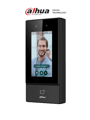 [DHI-ASI6213S-D] Dahua Control de Acceso Facial / Exterior / 6000 Usuarios, Rostros y Passwords/ 10,000 Tarjetas ID/ 50 Admin/ 300,000 Registros