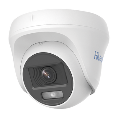 [THC-T129-PS] Hikvision Cámara Domo 2Mpx ColorVu / Audio / Luz Blanca 20 mts / Uso Interior / Policarbonato