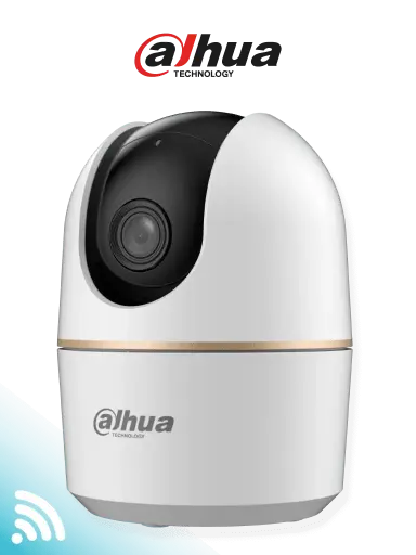 [DH-H3A] Dahua Cámara IP Domo Motorizado Wifi 3Mpx con IA, autotracking, audio bidireccional, detección de humanos y ranura MicroSD, 73° de visión