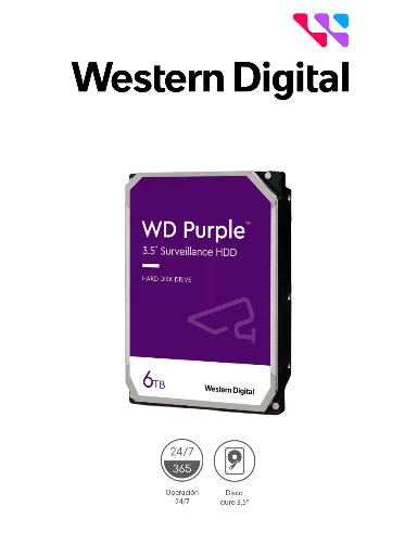 [WD64PURZ] WD Disco Duro de 6TB Purple V2