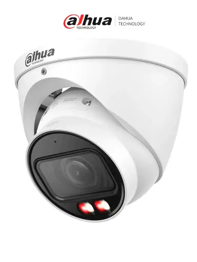 [DH-IPC-HDW2549T-ZS-IL] Dahua Cámara IP Domo 5Mpx Lente Motorizado 2.7-13.5mm, Full Color con Lluminador Dual Inteligente de 40 Metros, WizSense, Micrófono integrado, IP67, PoE, Ranura para MicroSD